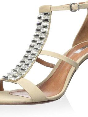 Schutz 'perez' t strap heeled sandal